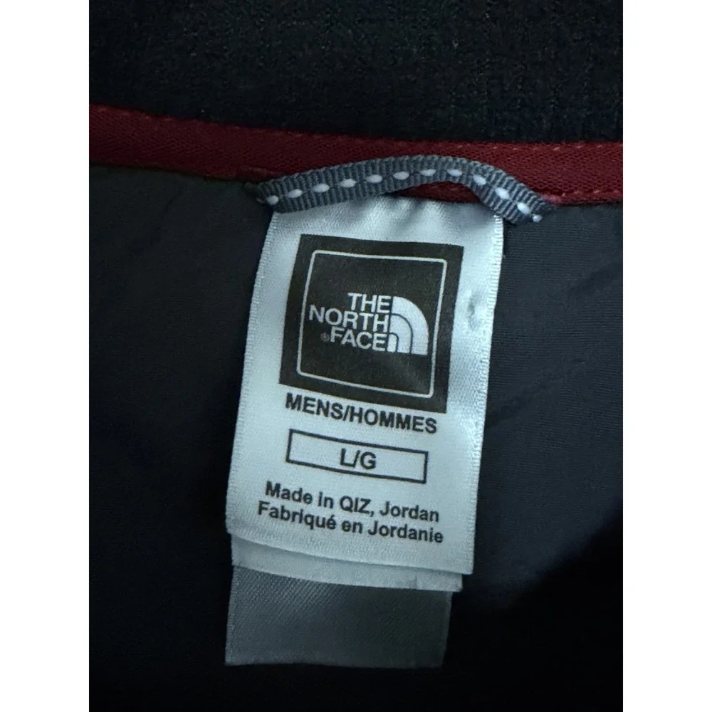 The North Face Waffle Fleece Quarter Zip Pullover Mens Large Navy Blue
